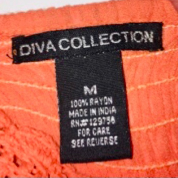 DIVA Collection Dress M EUC Boho Crochet Sparkly Asymmetrical Spring Break - Picture 2 of 16